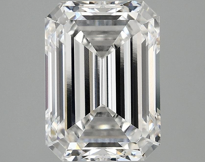 3.07 Carat Emerald Shaped Excellent Cut VVS2 IGI Certified Lab Grown Diamond