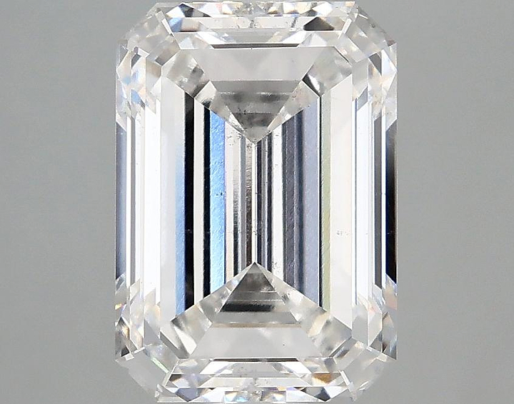 3.02 Carat Emerald Shaped Ideal Cut SI1 IGI Certified Lab Grown Diamond