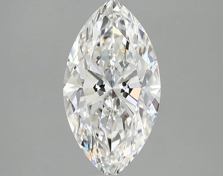 2.03 Carat Marquise Shaped Excellent Cut VVS2 IGI Certified Lab Grown Diamond