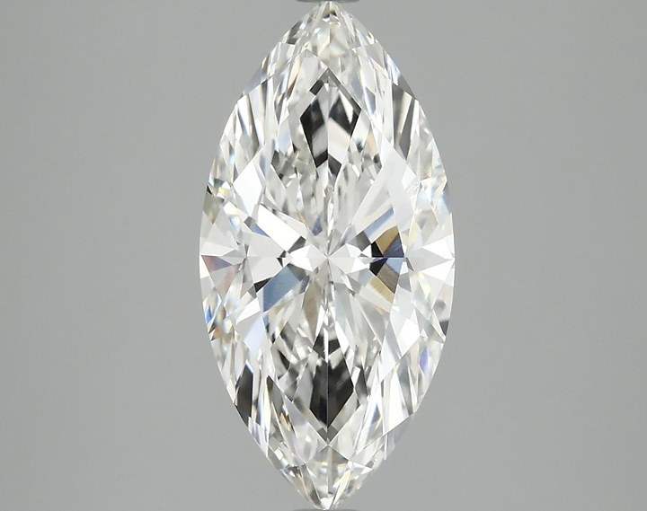 2.87 Carat Marquise Shaped Ideal Cut VVS2 IGI Certified Lab Grown Diamond