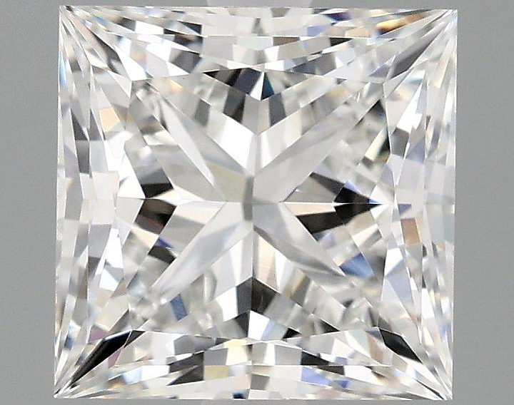 2.09 Carat Princess Shaped Ideal Cut VVS2 IGI Certified Lab Grown Diamond