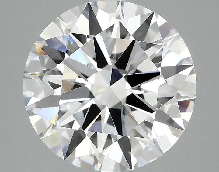 3.08 Carat Round Shaped Ideal Cut VVS2 IGI Certified Lab Grown Diamond