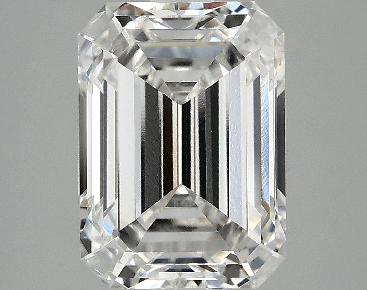 3.09 Carat Emerald Shaped Excellent Cut VVS2 IGI Certified Lab Grown Diamond