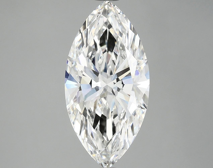3.07 Carat Marquise Shaped Ideal Cut VVS2 IGI Certified Lab Grown Diamond