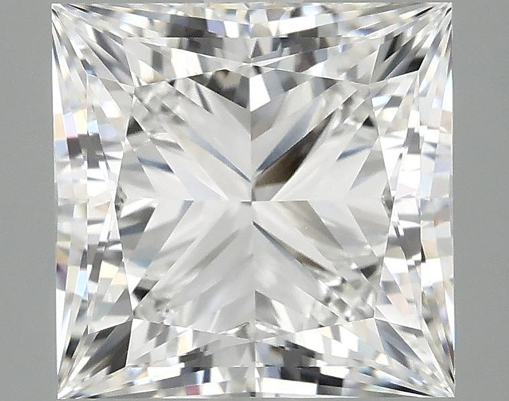 4.05 Carat Princess Shaped Ideal Cut VVS2 IGI Certified Lab Grown Diamond