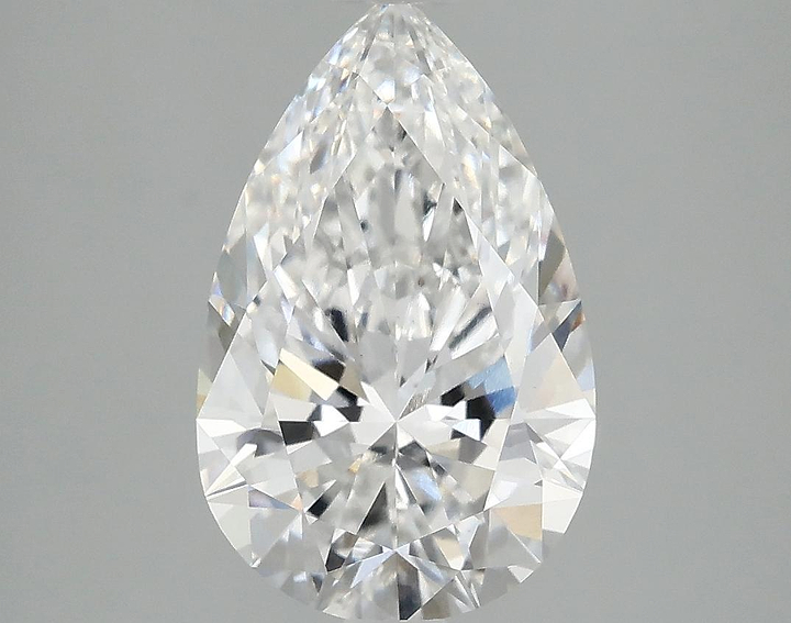 3.08 Carat Pear Shaped Ideal Cut VS1 IGI Certified Lab Grown Diamond