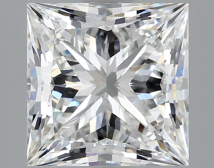 3.12 Carat Princess Shaped Ideal Cut VVS2 IGI Certified Lab Grown Diamond