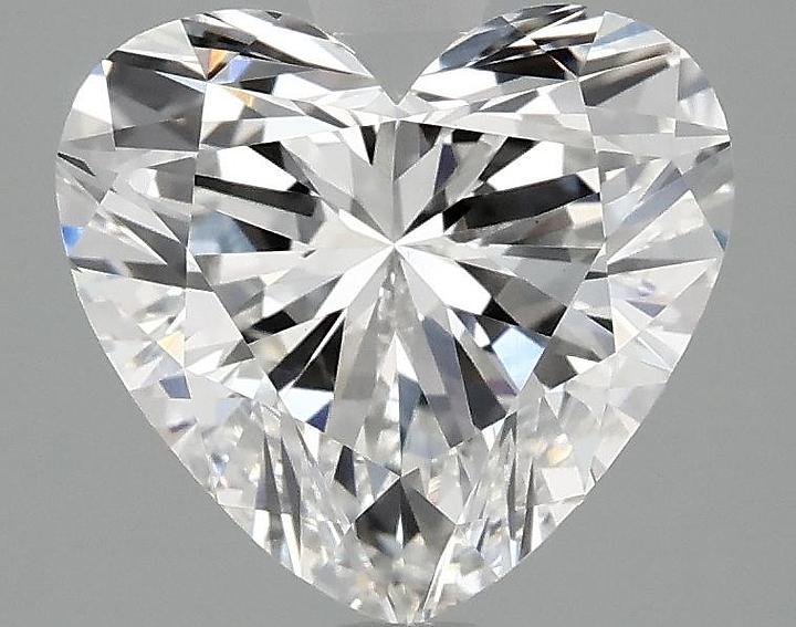 2.58 Carat Heart Shaped Ideal Cut VVS2 IGI Certified Lab Grown Diamond