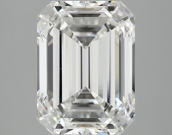 3.02 Carat Emerald Shaped Excellent Cut VVS2 IGI Certified Lab Grown Diamond