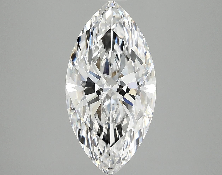 3.07 Carat Marquise Shaped Ideal Cut VVS2 IGI Certified Lab Grown Diamond