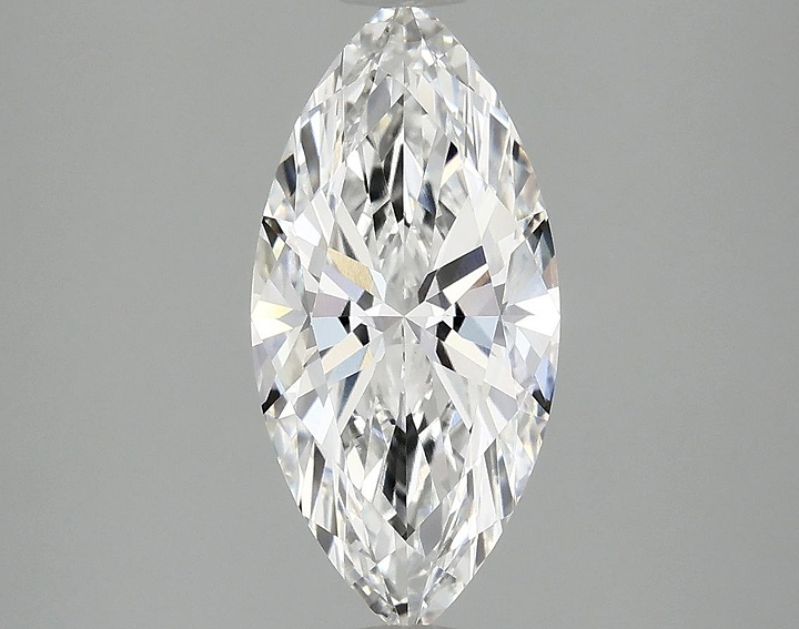 2.03 Carat Marquise Shaped Excellent Cut VVS2 IGI Certified Lab Grown Diamond