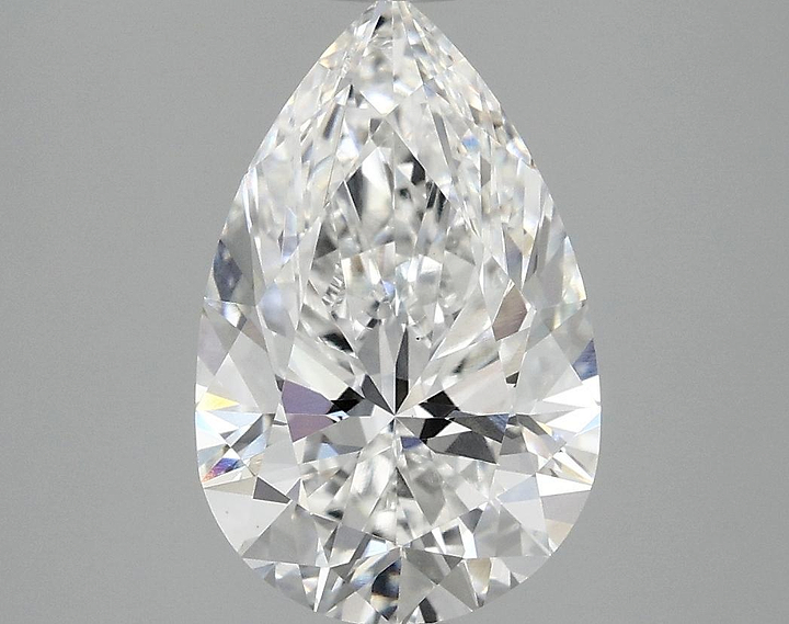 3.04 Carat Pear Shaped Ideal Cut VVS2 IGI Certified Lab Grown Diamond