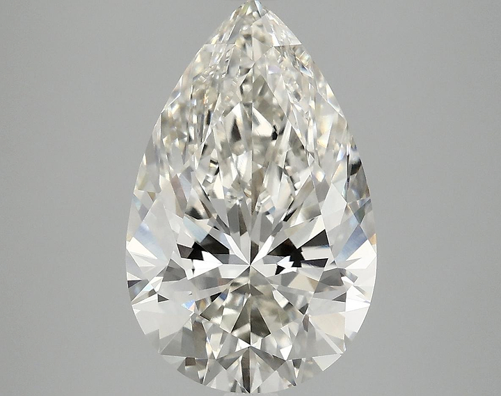 4.03 Carat Pear Shaped Ideal Cut VVS2 IGI Certified Lab Grown Diamond