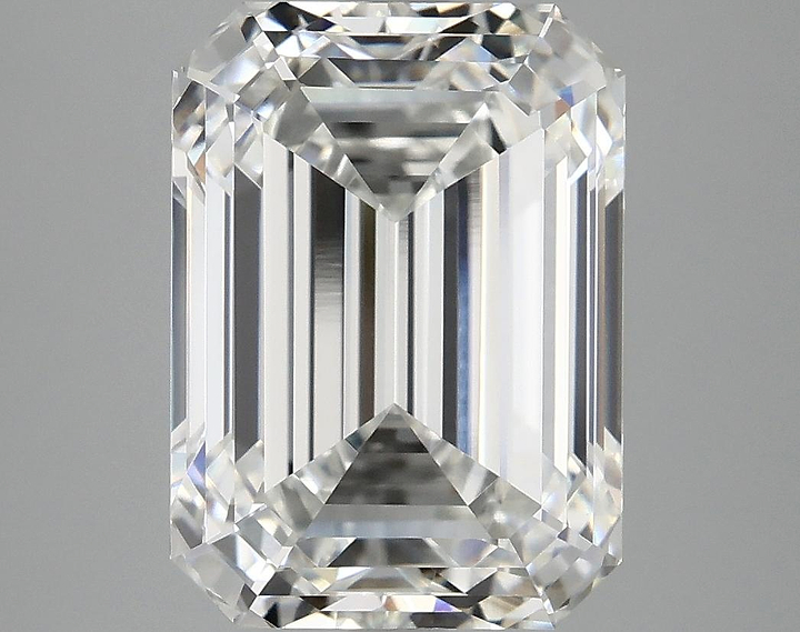 6.17 Carat Emerald Shaped Excellent Cut VVS2 IGI Certified Lab Grown Diamond