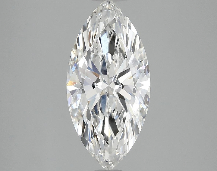 2.03 Carat Marquise Shaped Excellent Cut VVS2 IGI Certified Lab Grown Diamond