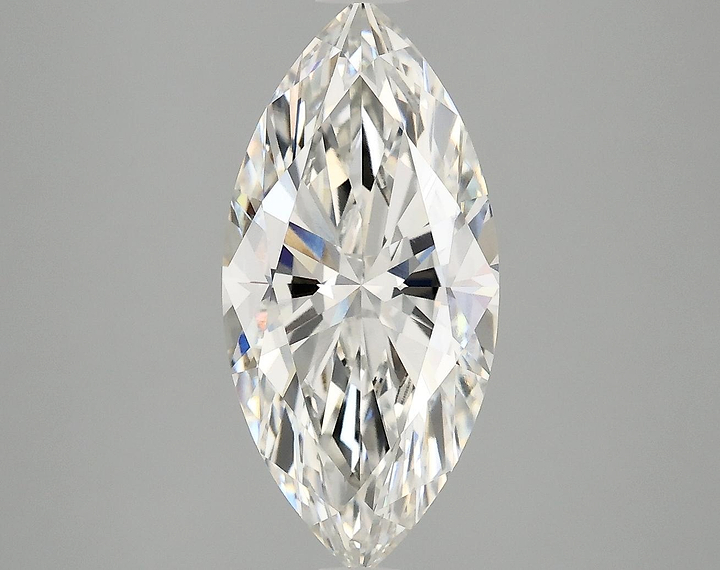 3.02 Carat Marquise Shaped Excellent Cut VVS2 IGI Certified Lab Grown Diamond