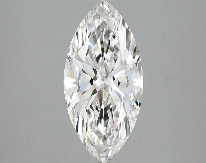 1.85 Carat Marquise Shaped Excellent Cut VVS2 IGI Certified Lab Grown Diamond