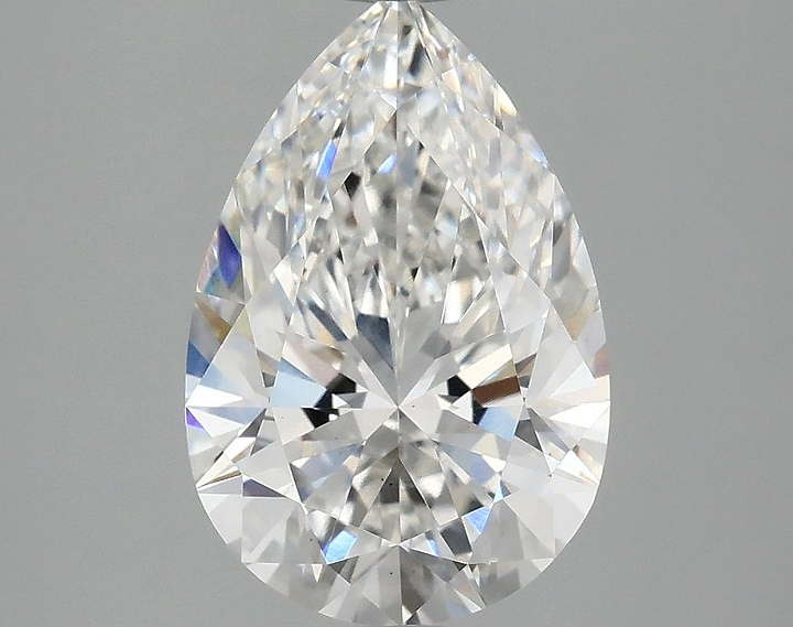 3.09 Carat Pear Shaped Excellent Cut VS2 IGI Certified Lab Grown Diamond