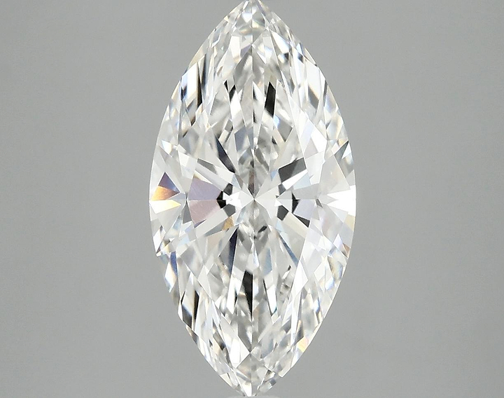 2.58 Carat Marquise Shaped Ideal Cut VVS2 IGI Certified Lab Grown Diamond