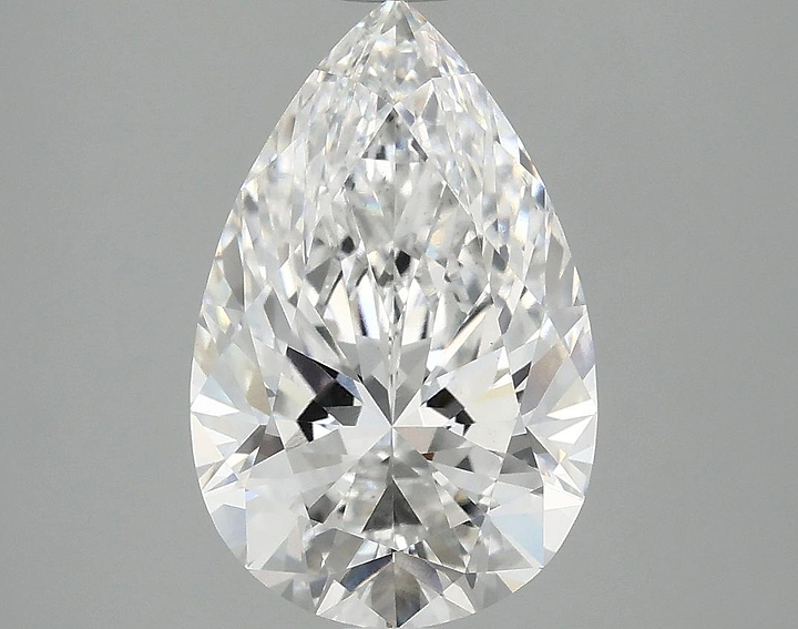 3.09 Carat Pear Shaped Ideal Cut VS2 IGI Certified Lab Grown Diamond