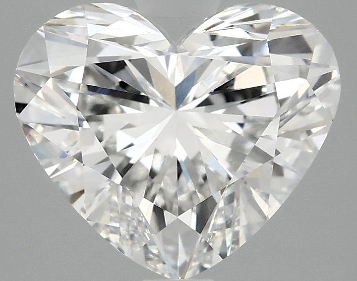 2.96 Carat Heart Shaped Excellent Cut VVS2 IGI Certified Lab Grown Diamond