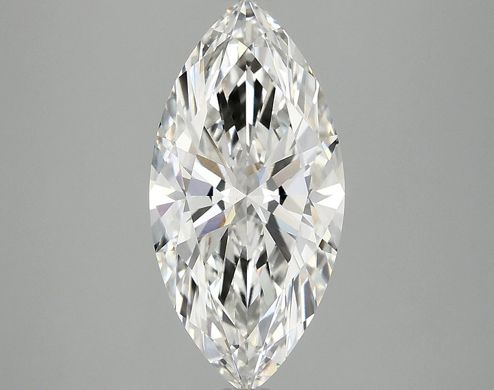 3.02 Carat Marquise Shaped Ideal Cut VVS2 IGI Certified Lab Grown Diamond