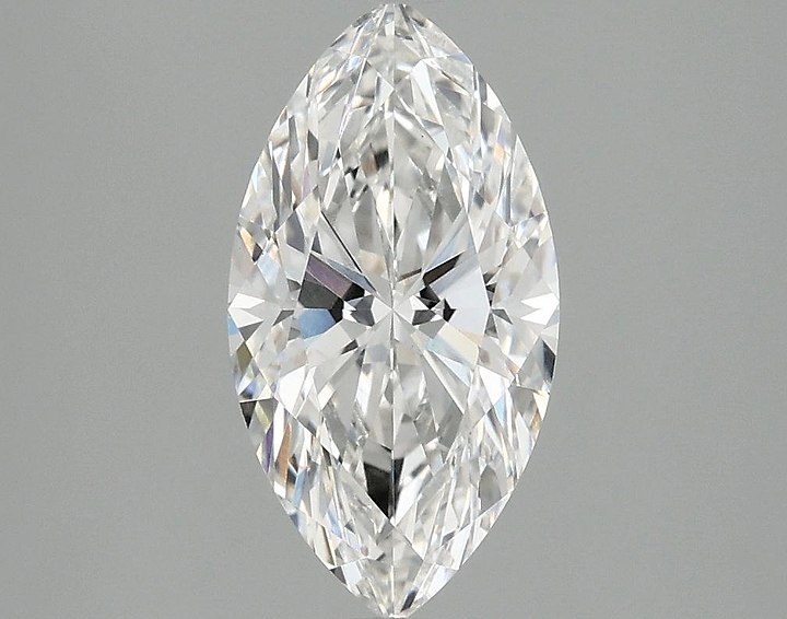 1.86 Carat Marquise Shaped Excellent Cut VVS2 IGI Certified Lab Grown Diamond
