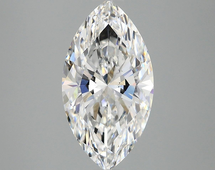 3.09 Carat Marquise Shaped Excellent Cut VVS2 IGI Certified Lab Grown Diamond