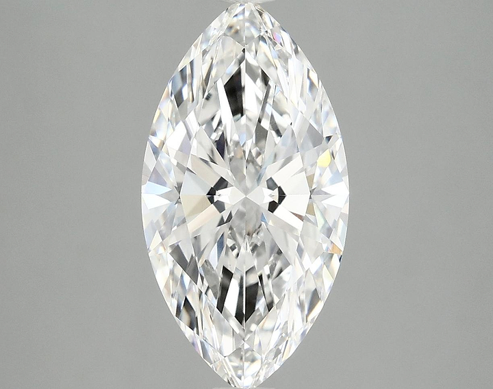 3.02 Carat Marquise Shaped Ideal Cut VVS2 IGI Certified Lab Grown Diamond