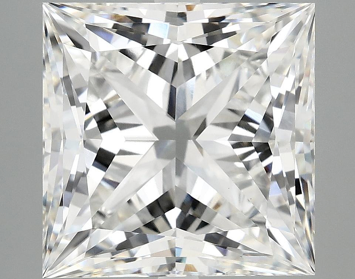 7.63 Carat Princess Shaped Ideal Cut VS1 IGI Certified Lab Grown Diamond