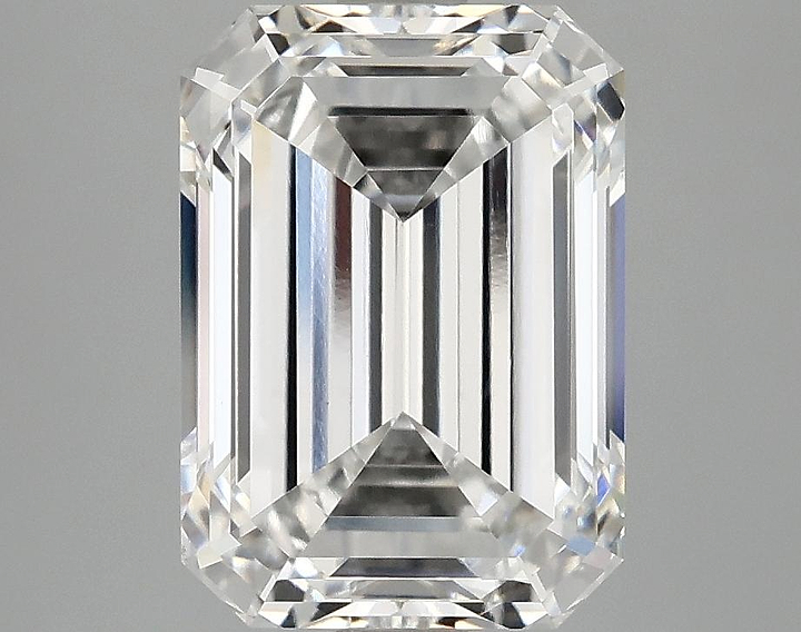 3.72 Carat Emerald Shaped Ideal Cut VVS2 IGI Certified Lab Grown Diamond