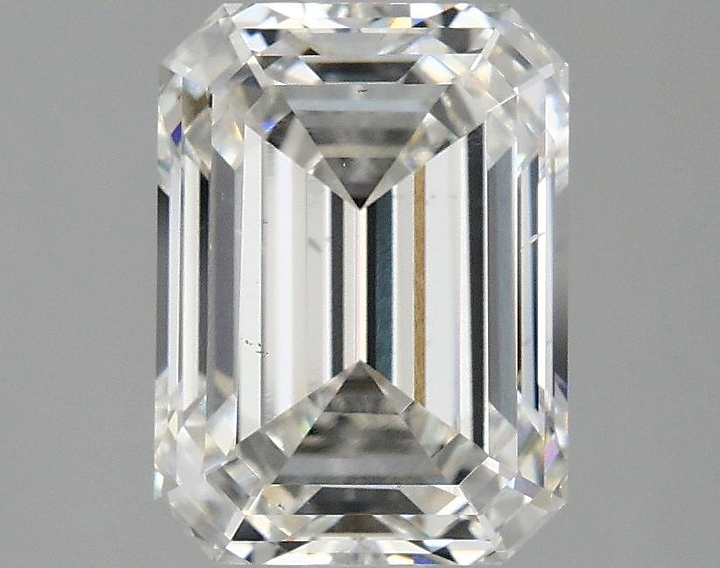 3.08 Carat Emerald Shaped Excellent Cut SI1 IGI Certified Lab Grown Diamond