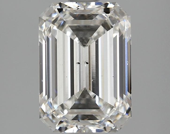 2.53 Carat Emerald Shaped Ideal Cut SI1 IGI Certified Lab Grown Diamond