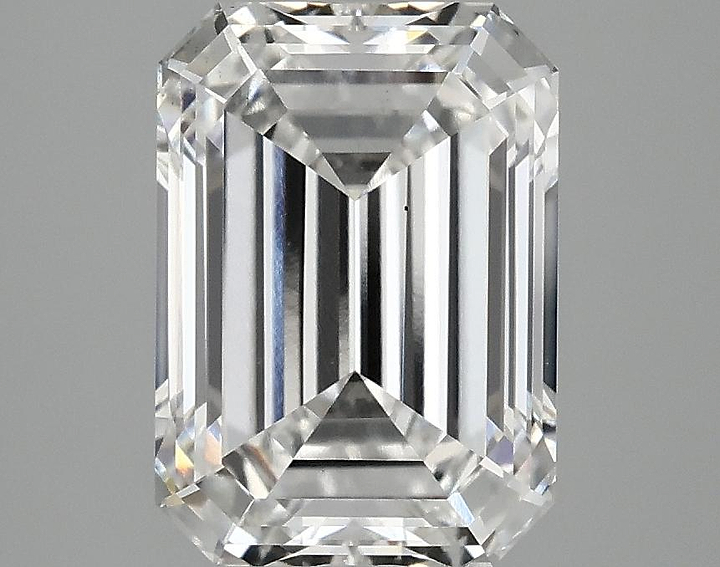 3.45 Carat Emerald Shaped Ideal Cut VS2 IGI Certified Lab Grown Diamond