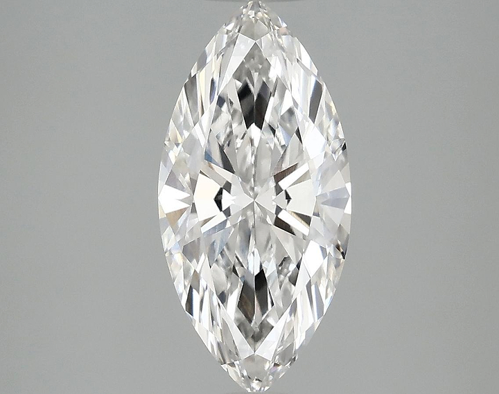 1.97 Carat Marquise Shaped Excellent Cut VVS2 IGI Certified Lab Grown Diamond