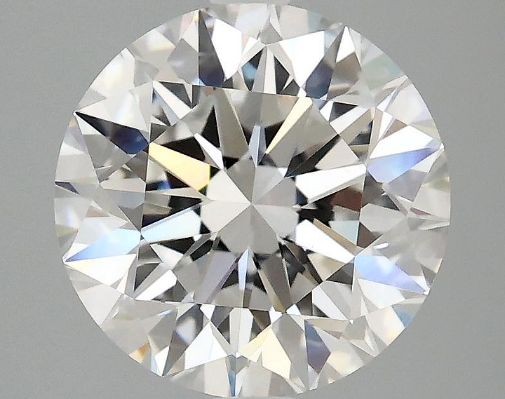 3.08 Carat Round Shaped Excellent Cut VVS2 IGI Certified Lab Grown Diamond
