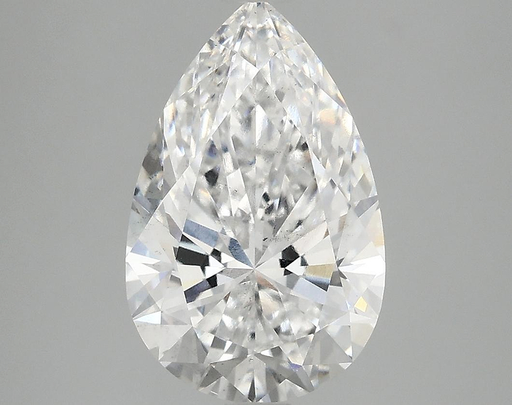 3.09 Carat Pear Shaped Ideal Cut SI1 IGI Certified Lab Grown Diamond
