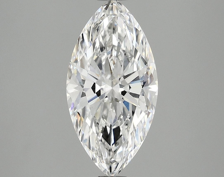 2.06 Carat Marquise Shaped Ideal Cut VVS2 IGI Certified Lab Grown Diamond