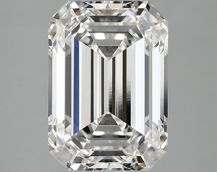 3.03 Carat Emerald Shaped Ideal Cut VVS2 IGI Certified Lab Grown Diamond