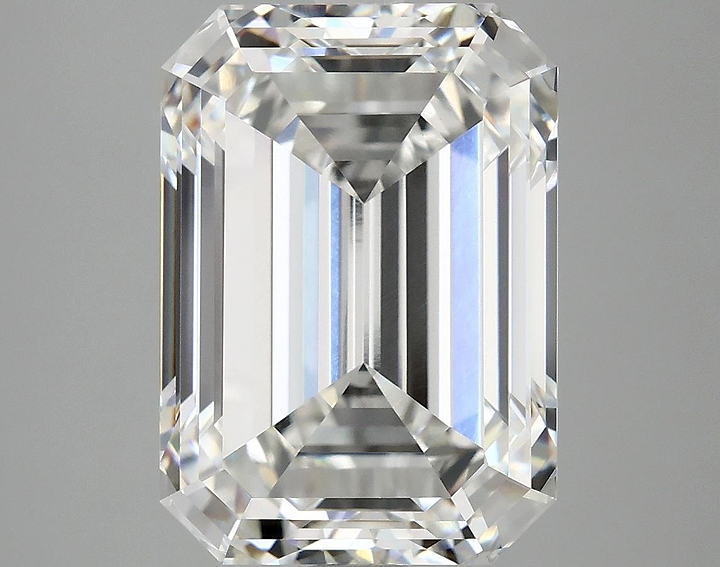 7.48 Carat Emerald Shaped Ideal Cut VVS2 IGI Certified Lab Grown Diamond