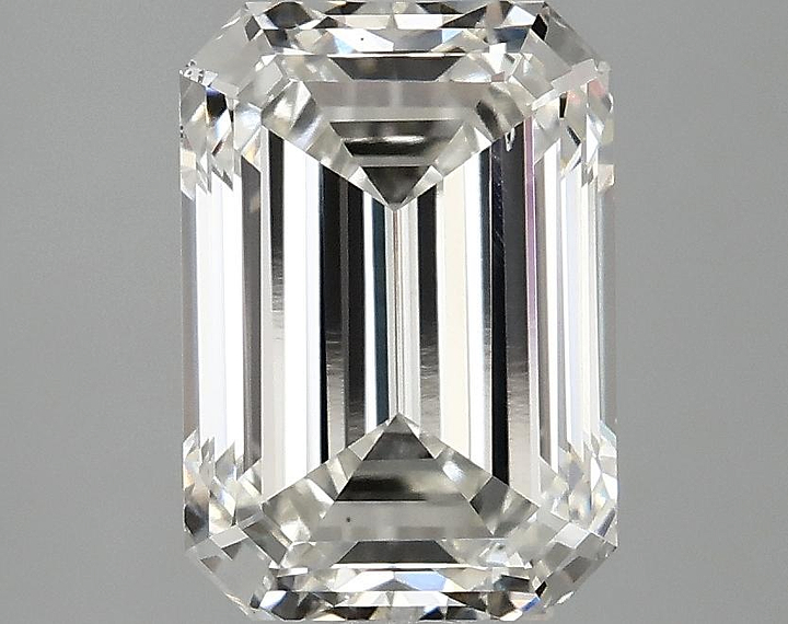3.09 Carat Emerald Shaped Ideal Cut VS2 IGI Certified Lab Grown Diamond