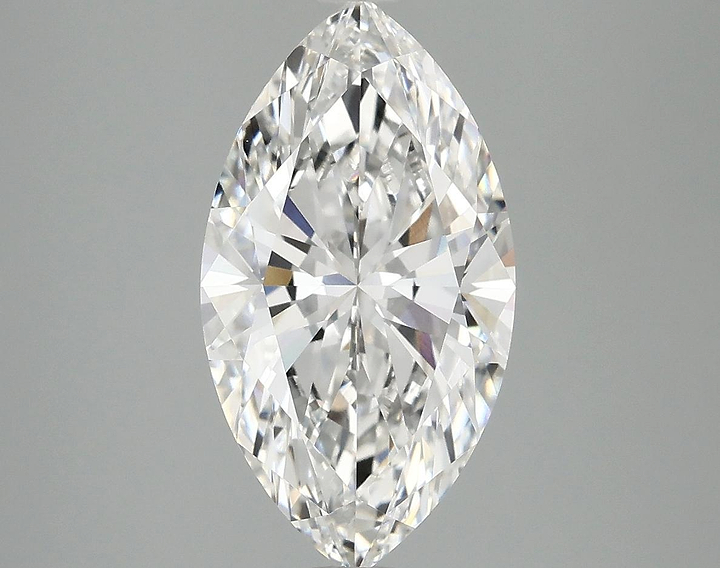 3.09 Carat Marquise Shaped Excellent Cut VVS2 IGI Certified Lab Grown Diamond