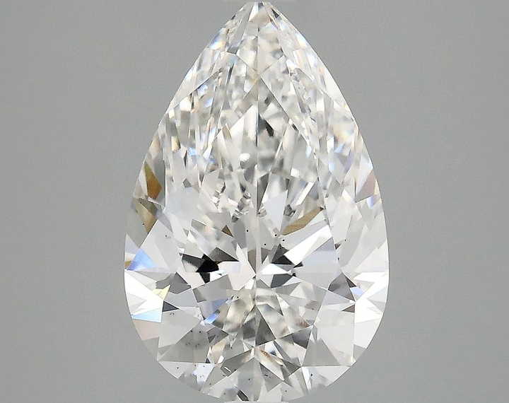3.08 Carat Pear Shaped Ideal Cut SI1 IGI Certified Lab Grown Diamond