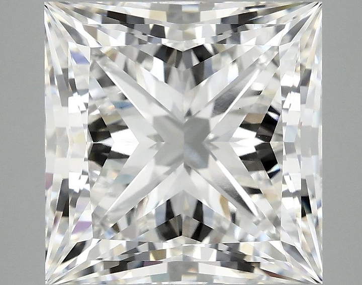 7.7 Carat Princess Shaped Ideal Cut VVS2 IGI Certified Lab Grown Diamond