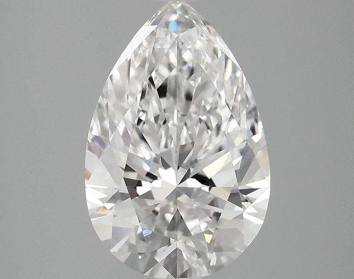 3.05 Carat Pear Shaped Excellent Cut VVS2 IGI Certified Lab Grown Diamond