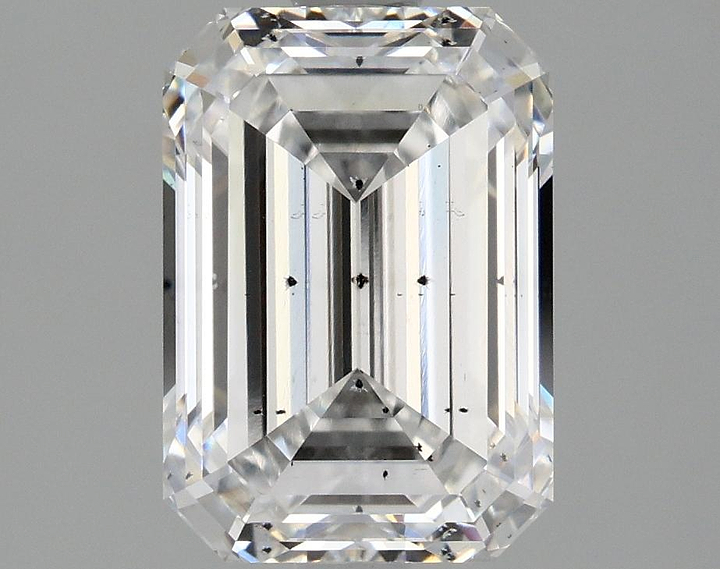 2.52 Carat Emerald Shaped Ideal Cut SI1 IGI Certified Lab Grown Diamond