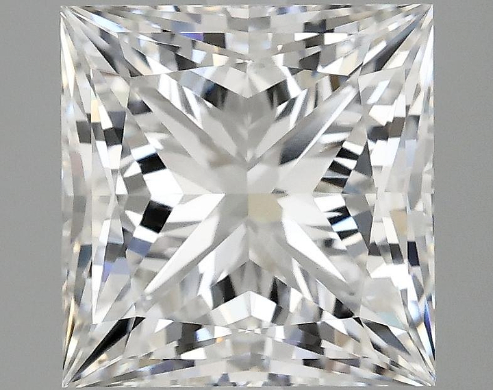 4.19 Carat Princess Shaped Ideal Cut VVS2 IGI Certified Lab Grown Diamond