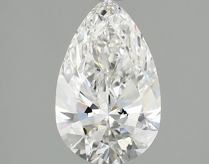 1.54 Carat Pear Shaped Ideal Cut VVS2 IGI Certified Lab Grown Diamond