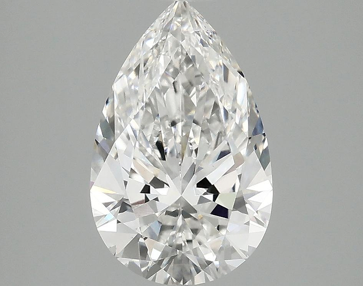 2.03 Carat Pear Shaped Ideal Cut VVS2 IGI Certified Lab Grown Diamond