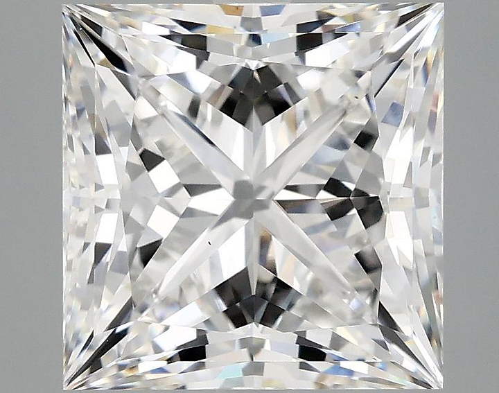 5.05 Carat Princess Shaped Ideal Cut VS1 IGI Certified Lab Grown Diamond